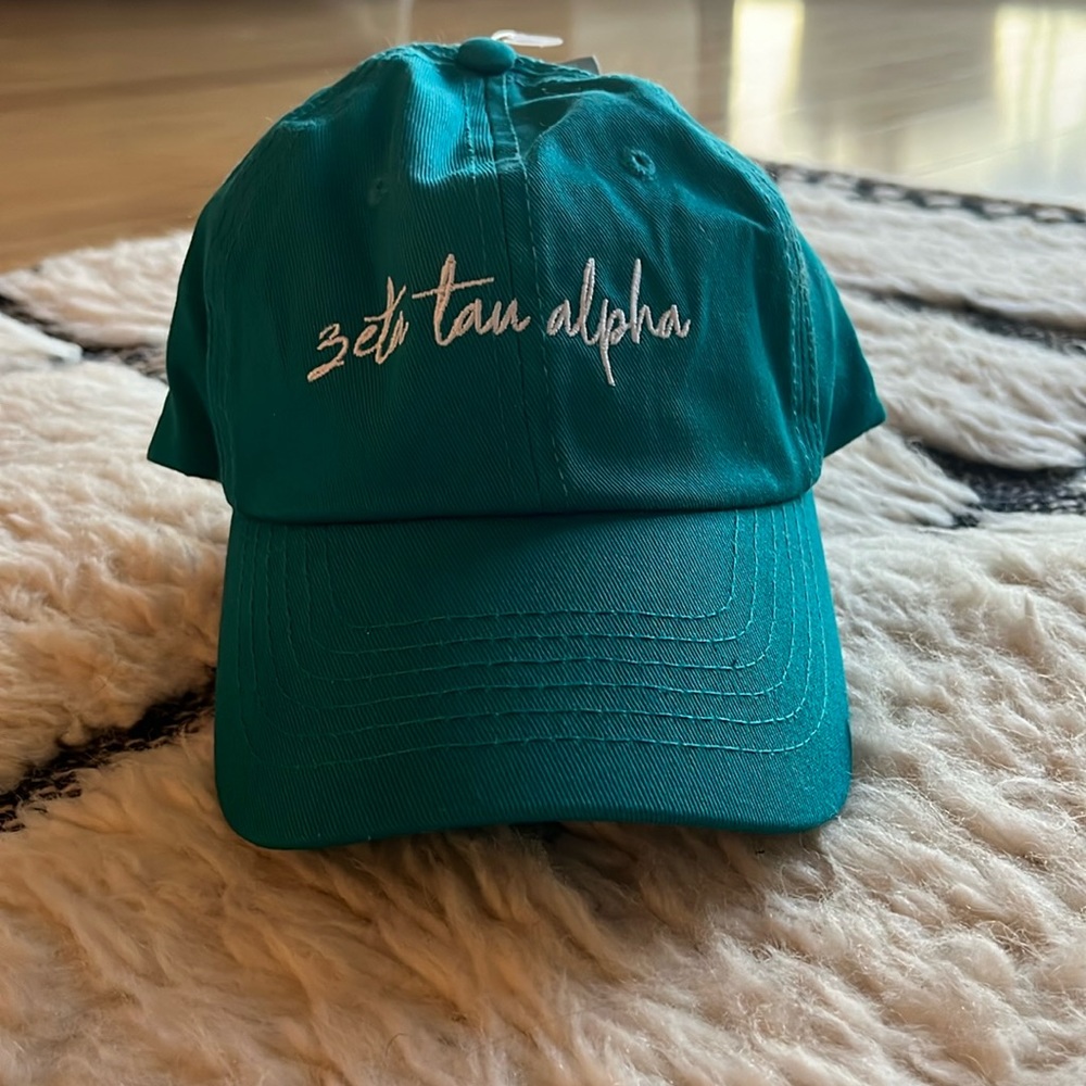 ZTA Zeta Tau Alpha Turquoise Hat (NWT)